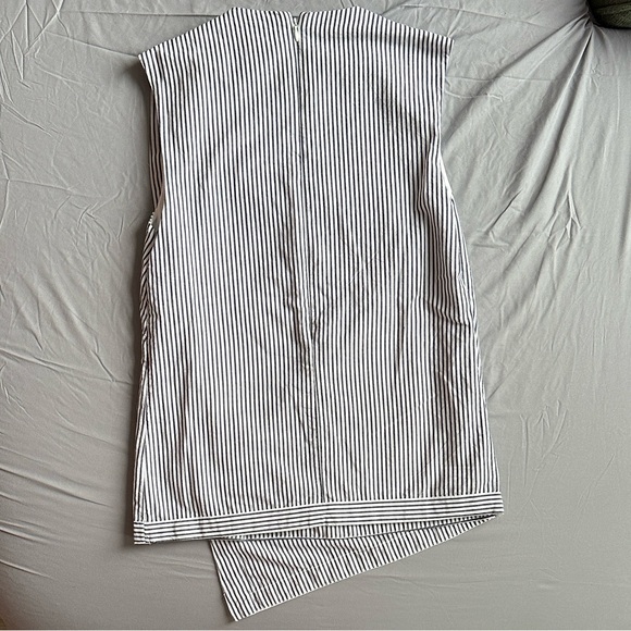 Maeve Black and White Striped Blouse - Picture 5 of 6